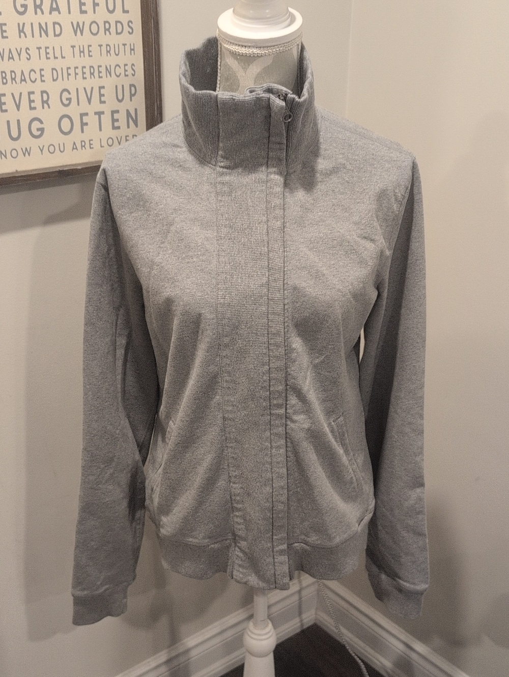 Lululemon Retro Vintage Grey Zip up